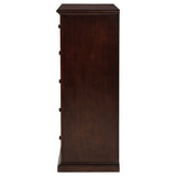 Sumerlin 6-drawer Bedroom Chest of Drawers Cappuccino - Tampa Furniture Outlet
