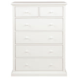 Sumerlin 6-drawer Bedroom Chest of Drawers White - Tampa Furniture Outlet