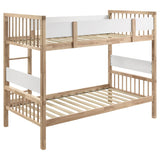 Dakota Wood Twin Over Twin Bunk Bed Natural - Tampa Furniture Outlet