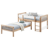 Dakota Wood Twin Over Twin Bunk Bed Natural - Tampa Furniture Outlet