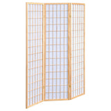 Tampa Furniture Outlet - Coaster - Carrie 3-Panel Room Divider Folding Shoji Screen Natural - 4621