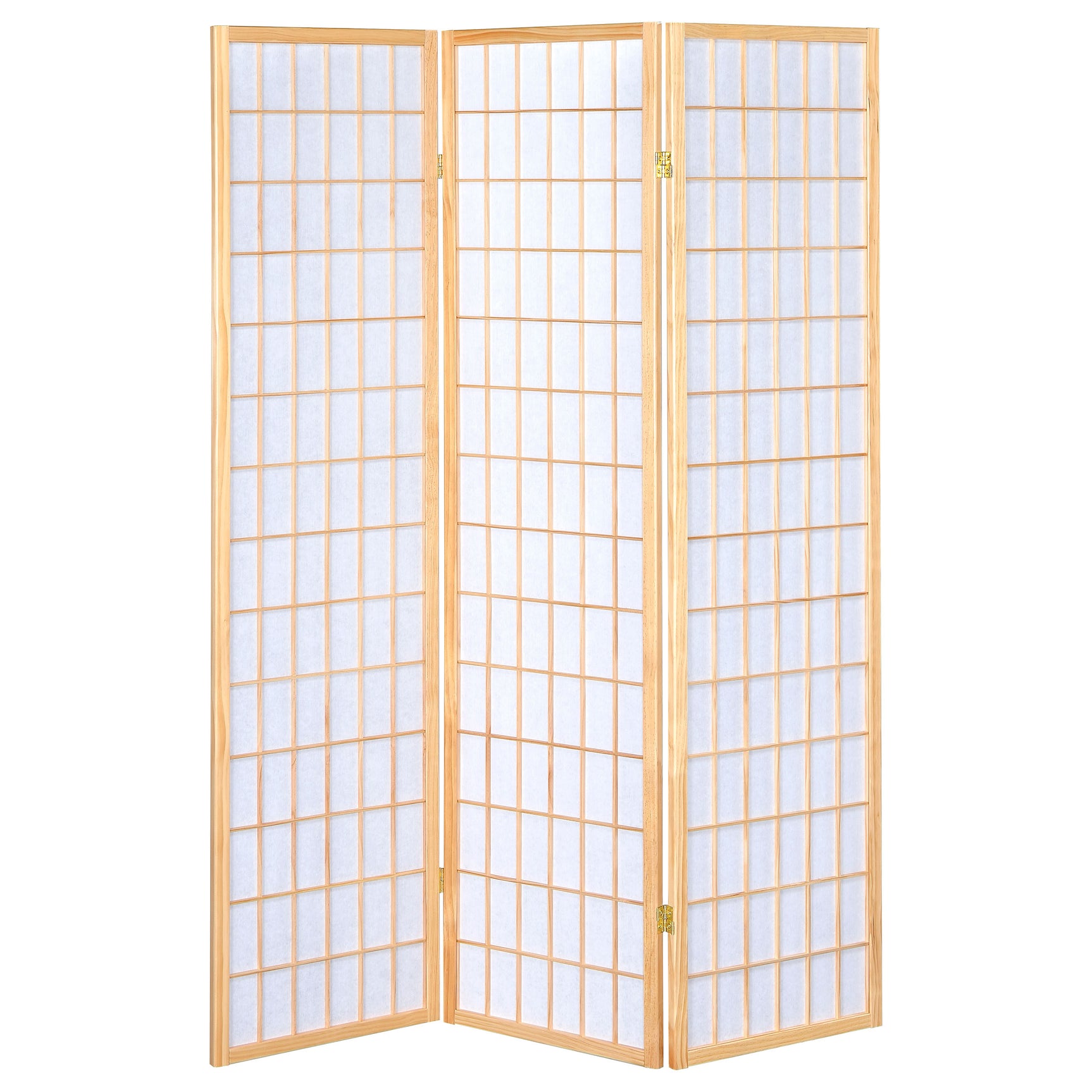 Carrie 3-Panel Room Divider Folding Shoji Screen Natural - Tampa Furniture Outlet