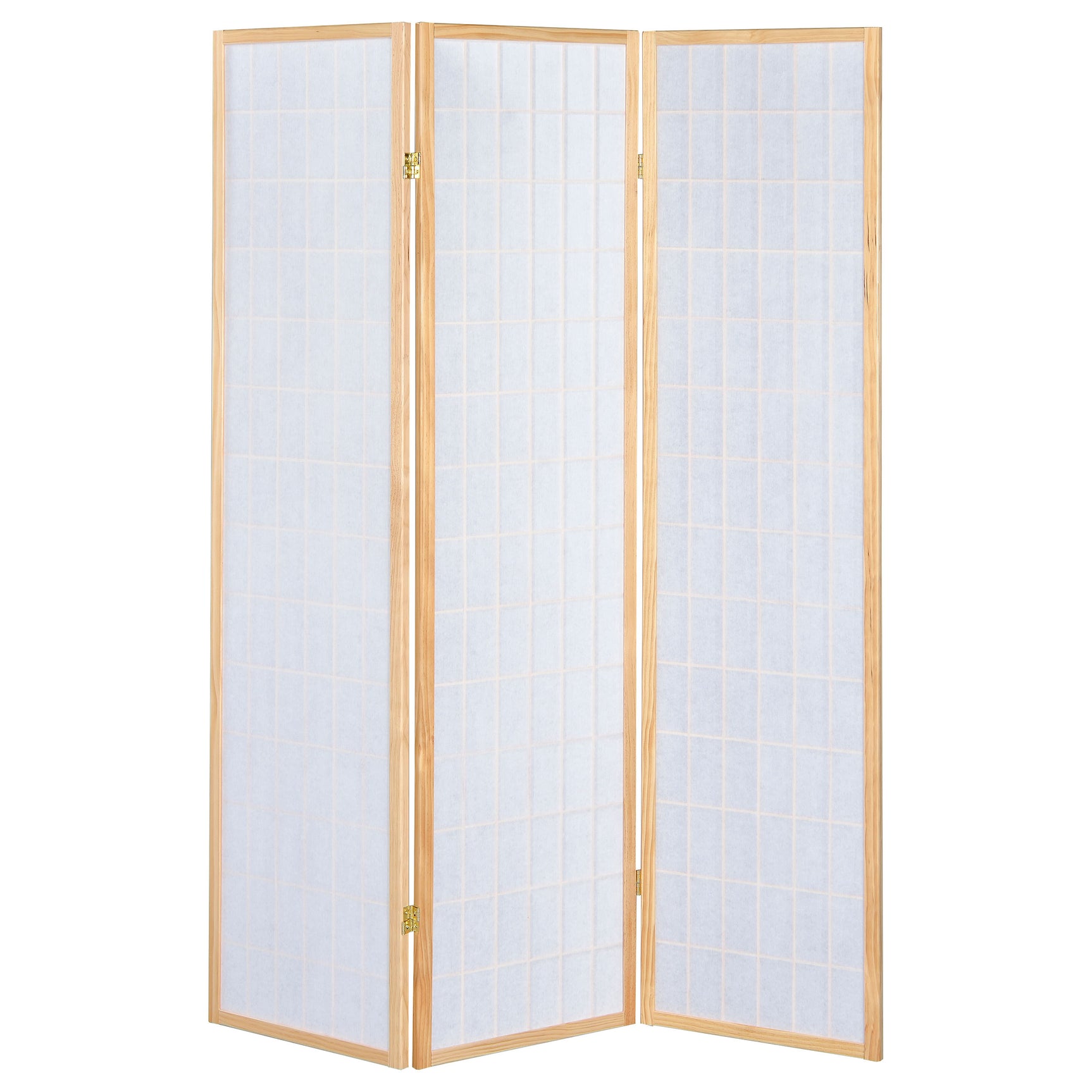 Carrie 3-Panel Room Divider Folding Shoji Screen Natural - Tampa Furniture Outlet
