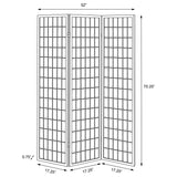 Carrie 3-Panel Room Divider Folding Shoji Screen Natural - Tampa Furniture Outlet