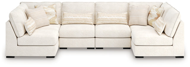 Tampa Furniture Outlet - Ashley Furniture - Donelson Creek Sectional - 6-Piece Sectional / Vanilla - 48002S3