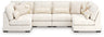 Tampa Furniture Outlet - Ashley Furniture - Donelson Creek Sectional - 6-Piece Sectional / Vanilla - 48002S3