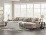 Tampa Furniture Outlet - Ashley Furniture - Newellen Sectional - RAF 3-Piece Sectional with Double Chaise / Hemp - 48404S7
