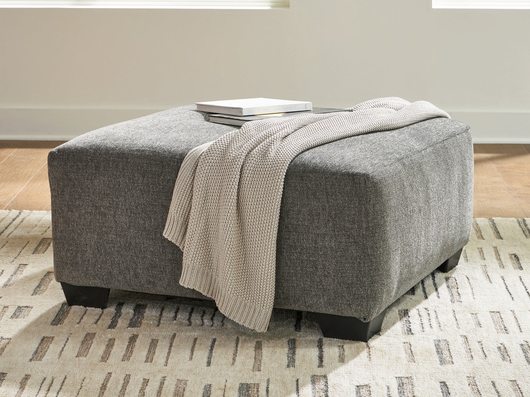 Tampa Furniture Outlet - Ashley Furniture - Revenna Living Room - Oversized Accent Ottoman / Greystone - PC4840508