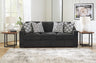 Tampa Furniture Outlet - Ashley Furniture - Wryenlynn Living Room - Sofa / Onyx - 4940538