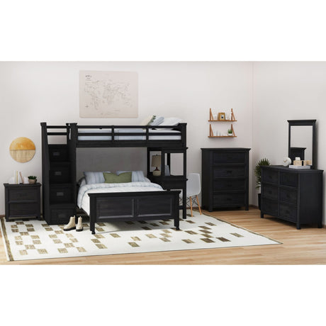 Hampton Kids - Loft With Staircase And Desk With Speaker Bedroom Set - Tampa Furniture Outlet