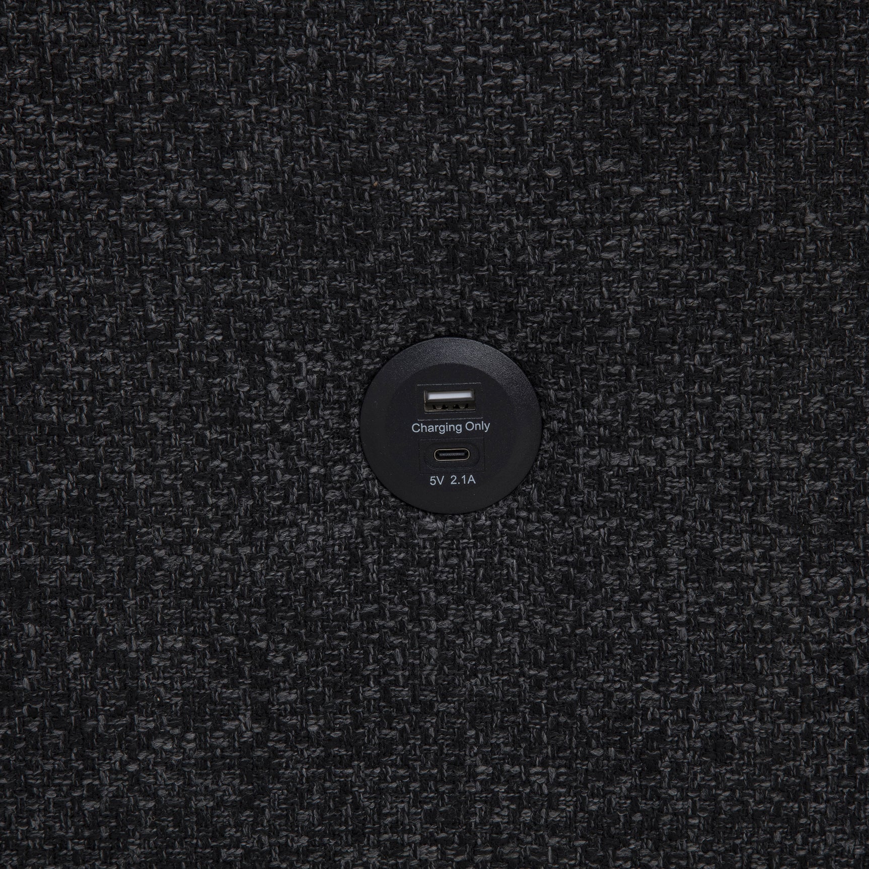 Demko Sleeper Sectional Sofa with Speaker and Storage Chaise Black
