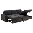 Tampa Furniture Outlet - Coaster - Pastrana Upholstered Sleeper Sectional Sofa RAF Chaise Grey - 500359
