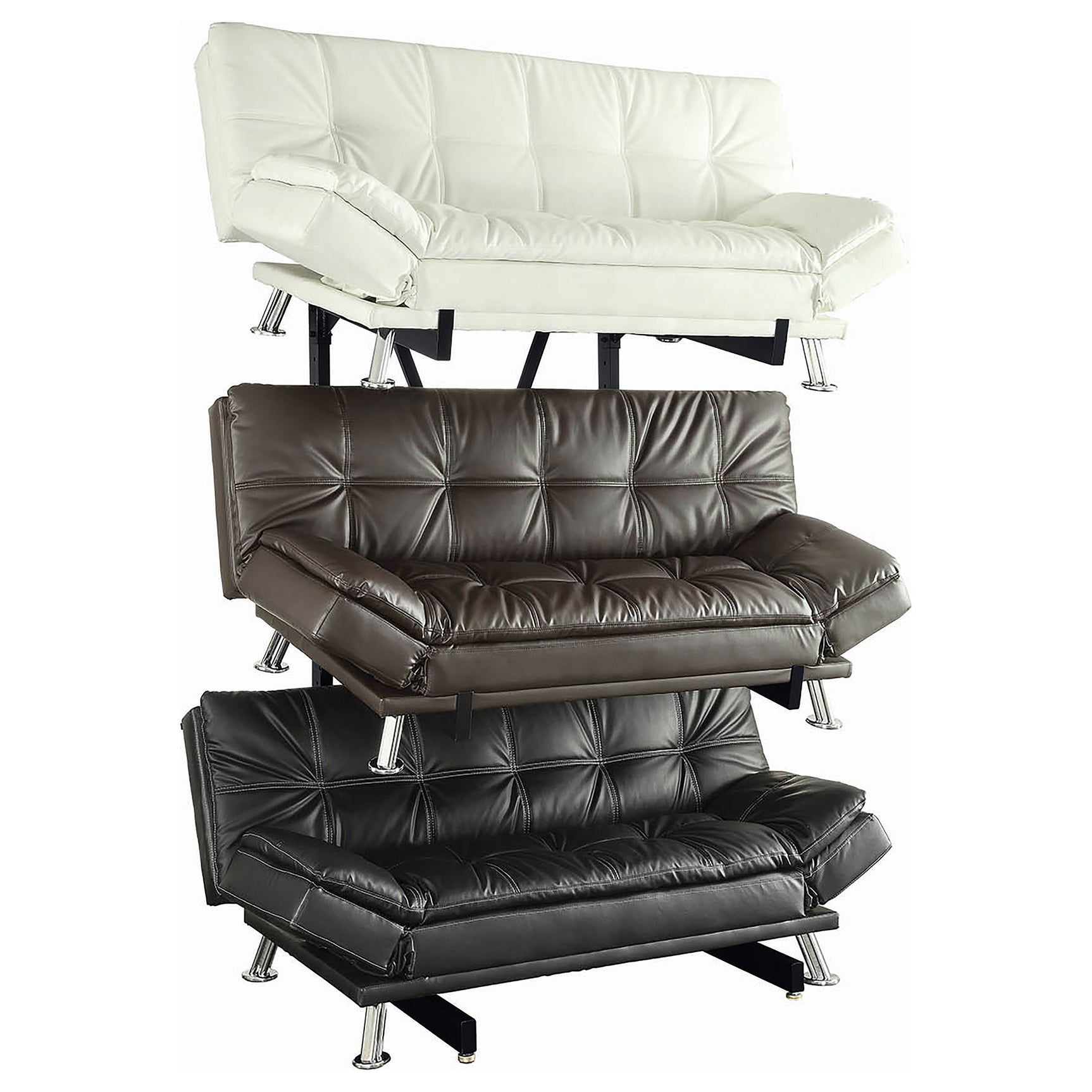 Duarto 3-tier Sofa Display Rack Black - Tampa Furniture Outlet