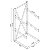 Duarto 3-tier Sofa Display Rack Black - Tampa Furniture Outlet