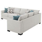 Ashford Chenille Upholstered Sleeper Sectional Sofa Greige - Tampa Furniture Outlet