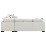 Ashford Chenille Upholstered Sleeper Sectional Sofa Greige - Tampa Furniture Outlet