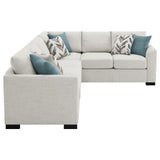 Ashford Chenille Upholstered Sleeper Sectional Sofa Greige - Tampa Furniture Outlet
