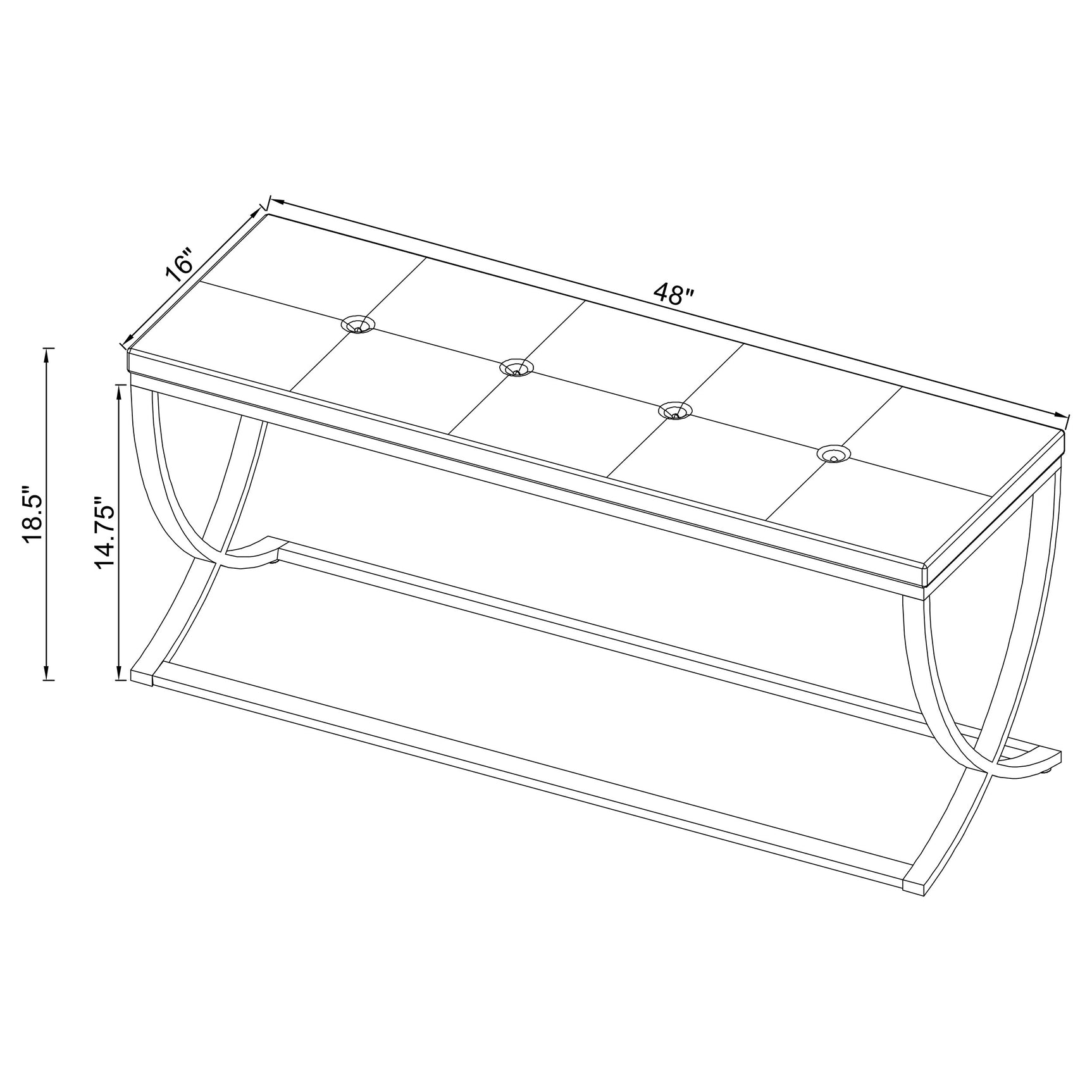 Walton Leatherette Upholstered Tufted Accent Bench White - Tampa Furniture Outlet