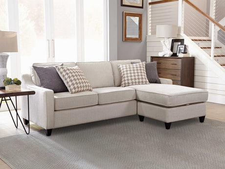 Mcloughlin Upholstered Sloped Arm Sectional Sofa Platinum - Tampa Furniture Outlet