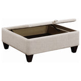 Mcloughlin Upholstered Sloped Arm Sectional Sofa Platinum - Tampa Furniture Outlet