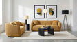 Tampa Furniture Outlet - Coaster - Aleisha 2-piece Fabric Upholstered Sofa Set Mustard Yellow - 503061-S2