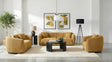 Tampa Furniture Outlet - Coaster - Aleisha 3-piece Fabric Upholstered Sofa Set Mustard Yellow - 503061-S3