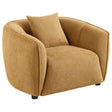 Tampa Furniture Outlet - Coaster - Aleisha Fabric Upholstered Accent Chair Mustard Yellow - 503063