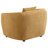 Aleisha Fabric Upholstered Accent Chair Mustard Yellow