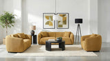Aleisha Fabric Upholstered Accent Chair Mustard Yellow