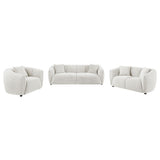 Aleisha 3-piece Fabric Upholstered Sofa Set Sand