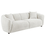 Tampa Furniture Outlet - Coaster - Aleisha Fabric Upholstered Sofa Sand - 503064