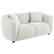 Tampa Furniture Outlet - Coaster - Aleisha Fabric Upholstered Loveseat Sand - 503065