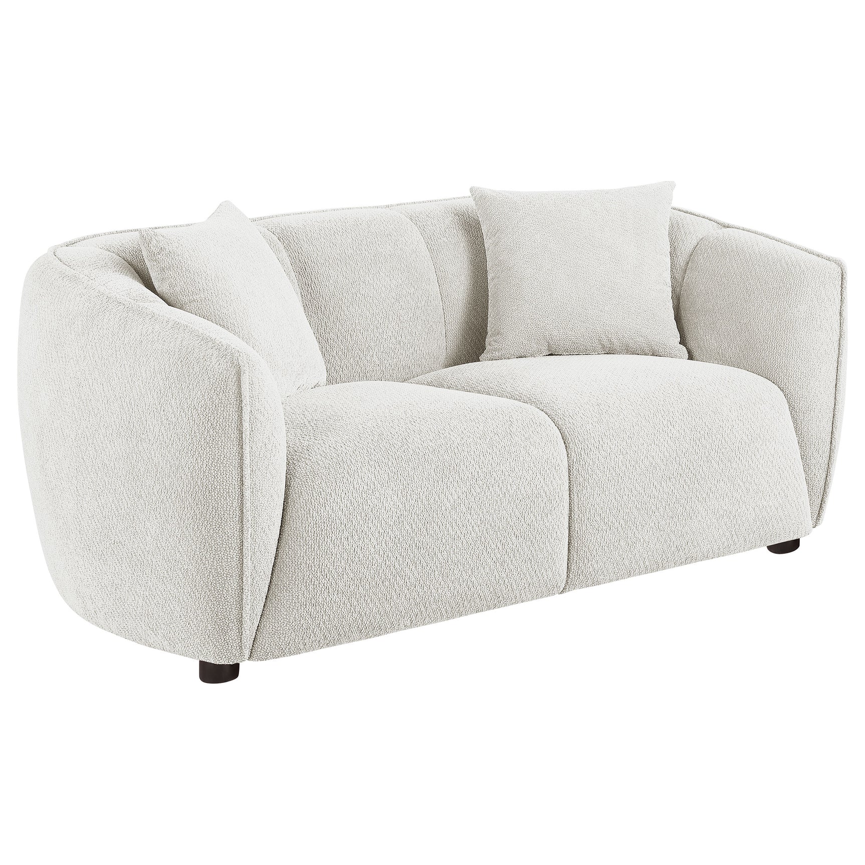 Tampa Furniture Outlet - Coaster - Aleisha Fabric Upholstered Loveseat Sand - 503065