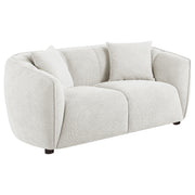 Tampa Furniture Outlet - Coaster - Aleisha Fabric Upholstered Loveseat Sand - 503065