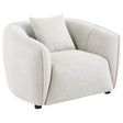 Tampa Furniture Outlet - Coaster - Aleisha Fabric Upholstered Accent Chair Sand - 503066