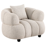 Whitney Contemporary Channel Tufted Woven Fabric Upholstered Sofa Set