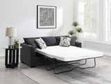 Storey Upholstered Sleeper Sectional Chaise Sofa Dark Grey - Tampa Furniture Outlet