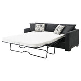 Storey Upholstered Sleeper Sectional Chaise Sofa Dark Grey - Tampa Furniture Outlet
