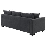 Storey Upholstered Sleeper Sectional Chaise Sofa Dark Grey - Tampa Furniture Outlet