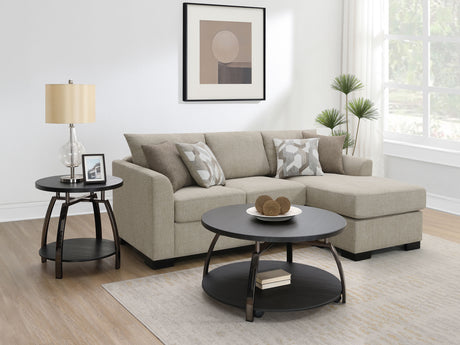 Storey Upholstered Sleeper Sectional Chaise Sofa Camel - Tampa Furniture Outlet