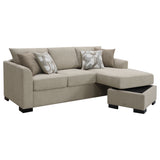Storey Upholstered Sleeper Sectional Chaise Sofa Camel - Tampa Furniture Outlet