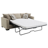 Storey Upholstered Sleeper Sectional Chaise Sofa Camel - Tampa Furniture Outlet