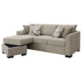 Storey Upholstered Sleeper Sectional Chaise Sofa Camel - Tampa Furniture Outlet