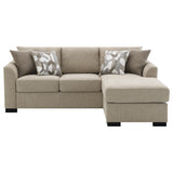 Storey Upholstered Sleeper Sectional Chaise Sofa Camel - Tampa Furniture Outlet