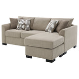 Storey Upholstered Sleeper Sectional Chaise Sofa Camel - Tampa Furniture Outlet