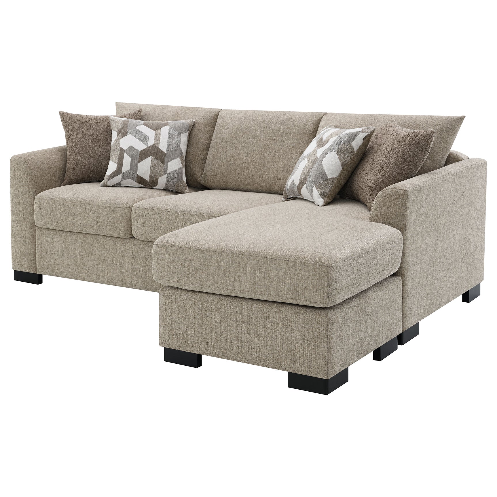 Storey Upholstered Sleeper Sectional Chaise Sofa Camel - Tampa Furniture Outlet