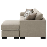 Storey Upholstered Sleeper Sectional Chaise Sofa Camel - Tampa Furniture Outlet