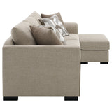 Storey Upholstered Sleeper Sectional Chaise Sofa Camel - Tampa Furniture Outlet