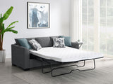 Storey Upholstered Sleeper Sectional Chaise Sofa Grey - Tampa Furniture Outlet