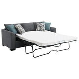 Storey Upholstered Sleeper Sectional Chaise Sofa Grey - Tampa Furniture Outlet